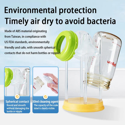 CleanEase™ – Complete Reisset voor Babyfles Reiniging – Multifunctionele Schoonmaakset