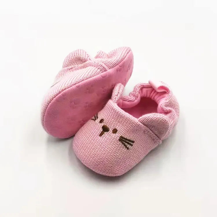 NestleToes™ – Antislip Babyslofjes van Katoen – Warme Baby Schoenen