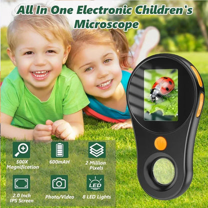 DetailScope™ – 500x Pocket Microscoop met HD Scherm – Draagbare Vergrootglas Tool