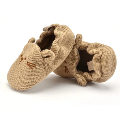 NestleToes™ – Antislip Babyslofjes van Katoen – Warme Baby Schoenen