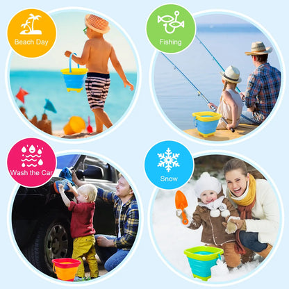 FlexiBucket™ – De Ultieme Opvouwbare Strandemmer - Strand Speelgoed