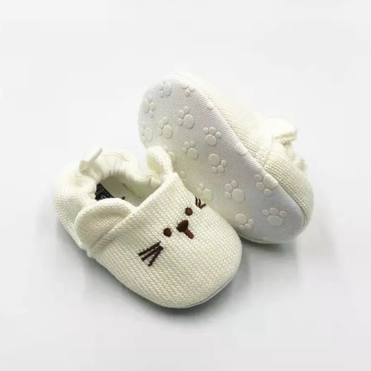 NestleToes™ – Antislip Babyslofjes van Katoen – Warme Baby Schoenen