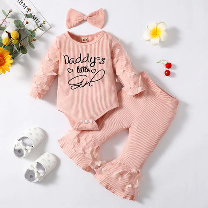 SweetMini™ – Papa’s Kleine Meisje Set – Comfortabele Babyoutfit