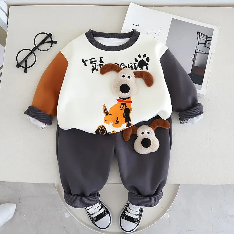 PupPlayset™ – Zacht Trainingspak met Hondjes – Jongens Tweedelig Set