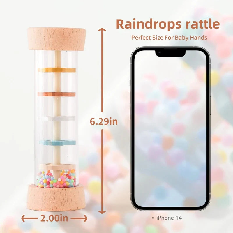 RainyRattle™ – Geluid & Kleur Speelplezier - Zintuigelijk Speelgoed