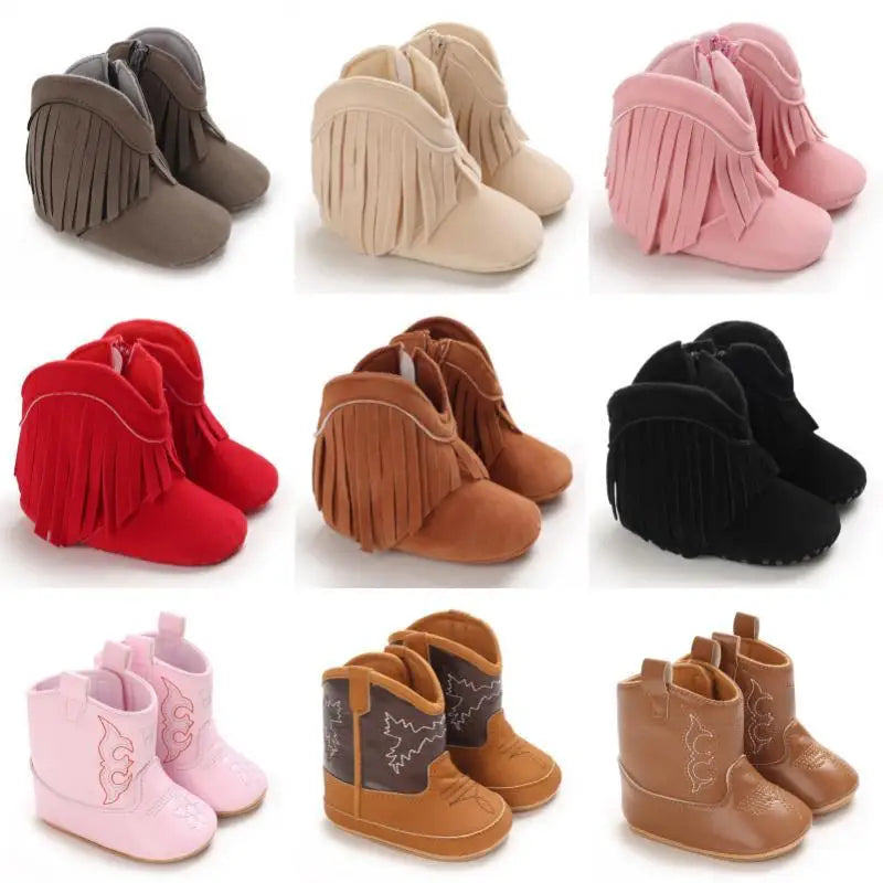 FringeTrail™ – Stoere Cowboylaarzen met Franjes – Meisjes Mode Laarzen