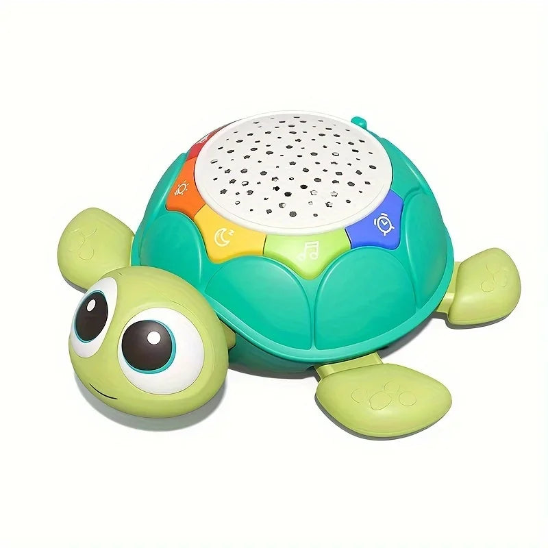 GlowTurtle™ – Muzikale Sterrenprojector – Interactief Kruipspeelgoed Baby’s
