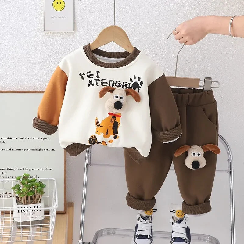 PupPlayset™ – Zacht Trainingspak met Hondjes – Jongens Tweedelig Set