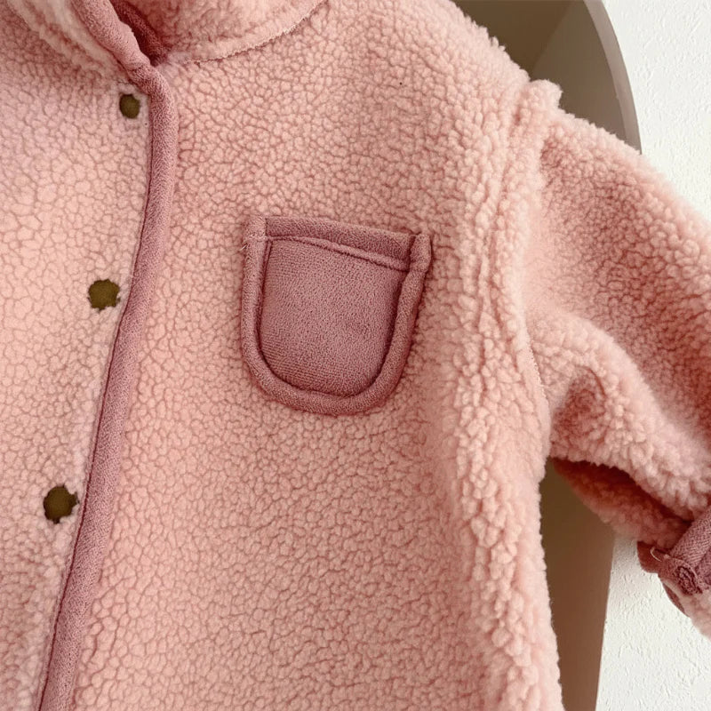 CozyCubby™ – Omkeerbare Winterromper met Capuchon – Warme Baby Jumpsuit