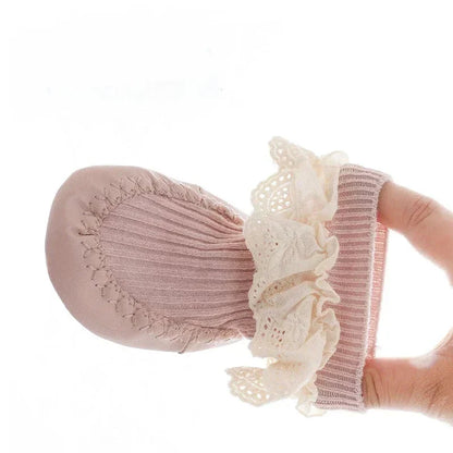PetalPace™ – Schattige Babysok Schoentjes – Veilige Eerste Stapjes
