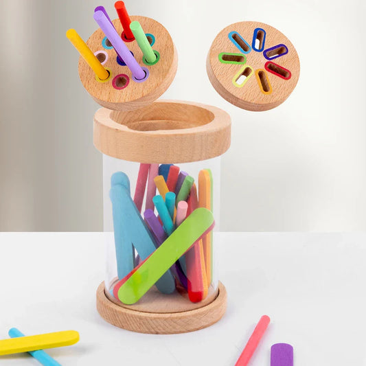 ColourNest™ – Montessori Sorteerspel Kleuren – Educatief Activiteitenspeelgoed