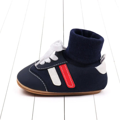 PatchSteps™ – Slipvaste Patchwork Schoenen – Baby Eerste Stapjes