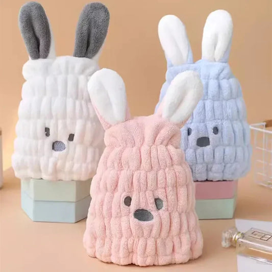 BunnyDry™ – Sneldrogende Haarmuts – Zachte Kinderhanddoek