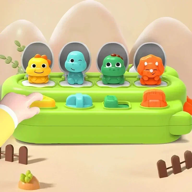 DinoPop™ - Klik, Draai, Verrassing! - Baby Pop-up Speelgoed