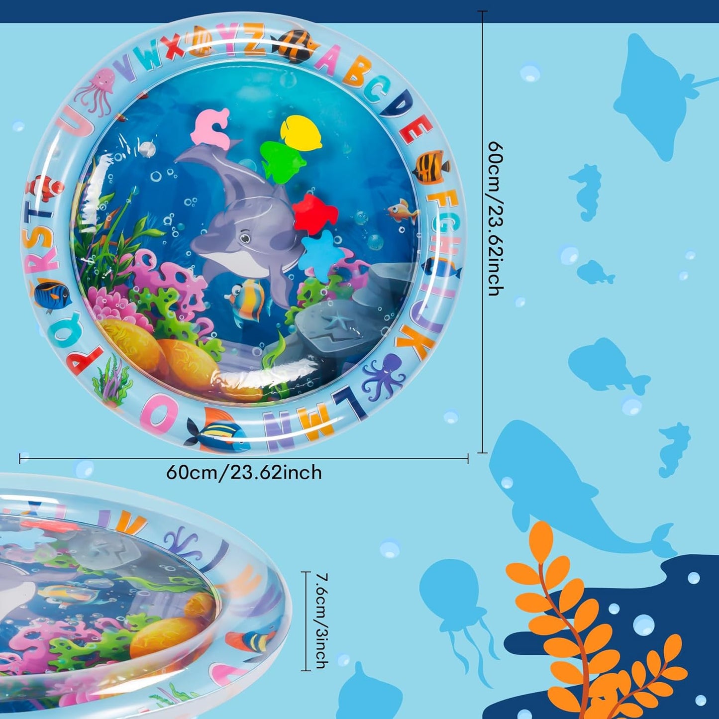 AquaTots™ – Sensorische Watermat voor Baby’s – Ontwikkelend Speelkleed