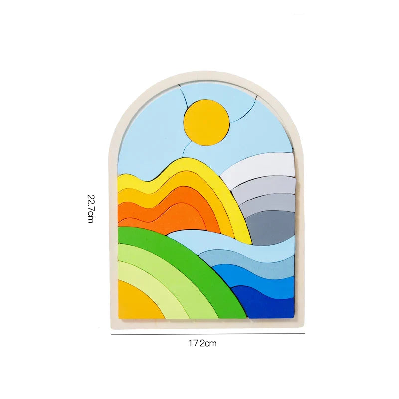 4Ever Wood Picture™ - Puzzelkunst - Puzzelblokken
