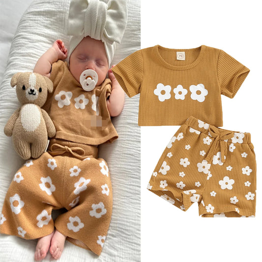 BloomJoy™ – Zomerset met Bloemenprint – Comfortabele Meisjeskleding