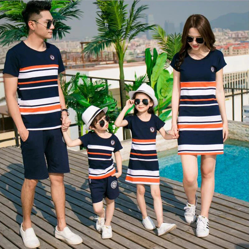 StripeBond™ – Gestreepte Matching Outfits – Familie Set Kleding