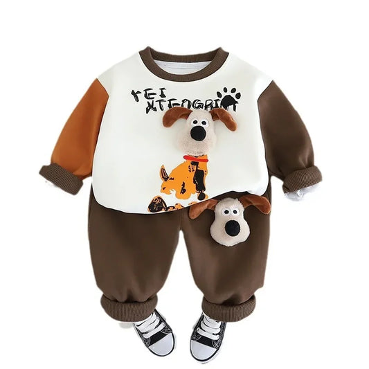 PupPlayset™ – Zacht Trainingspak met Hondjes – Jongens Tweedelig Set
