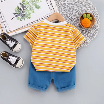 GiraffoGo™ – T-Shirt Set met Dierenthema – Peuter Zomer Outfit
