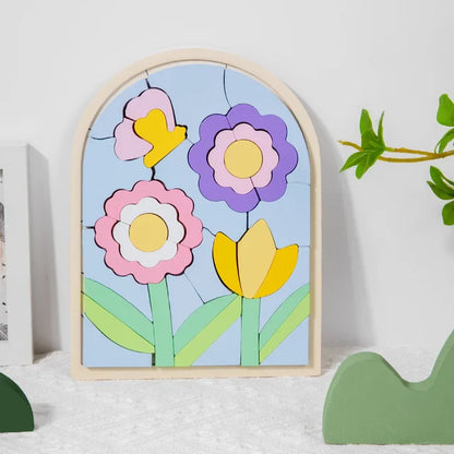 4Ever Wood Picture™ - Puzzelkunst - Puzzelblokken