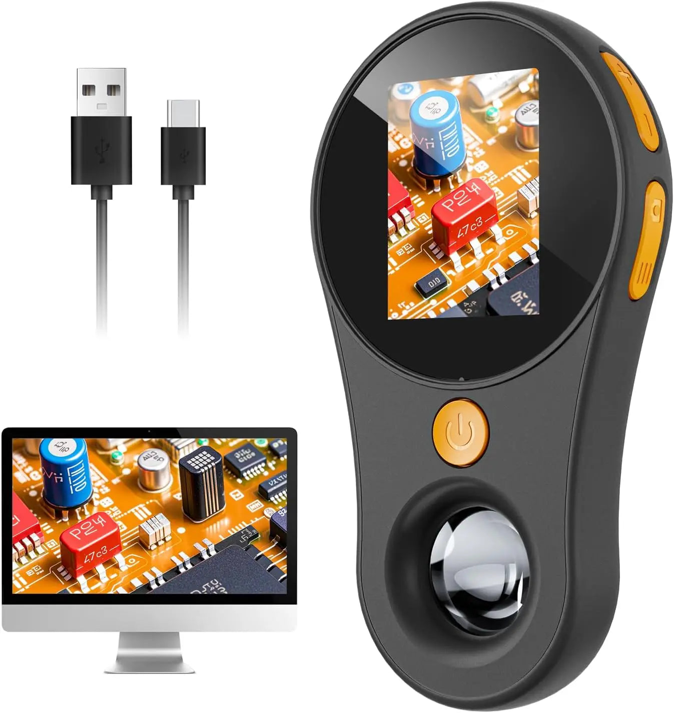 DetailScope™ – 500x Pocket Microscoop met HD Scherm – Draagbare Vergrootglas Tool