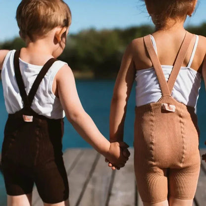 PlayStraps™ – Korte Panty met Schouderbanden – Comfortabele Babybroek