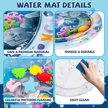 AquaTots™ – Sensorische Watermat voor Baby’s – Ontwikkelend Speelkleed