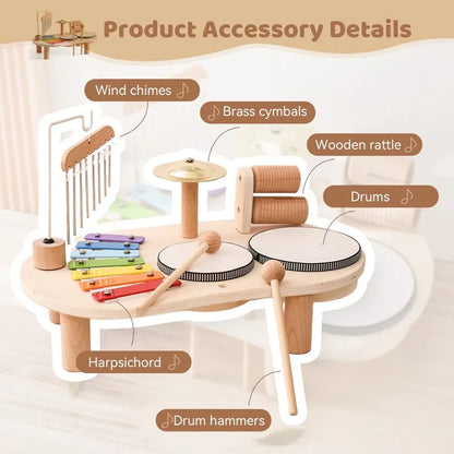 4Ever Wood™ Melody – Speels leren met klanken - Hout muziek speelgoed