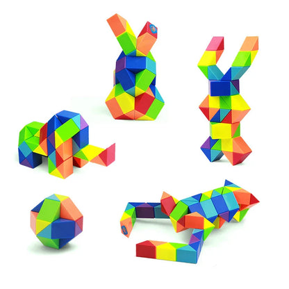 TwistyTrix™ - Vouw en Speel Slim - Snake Cube