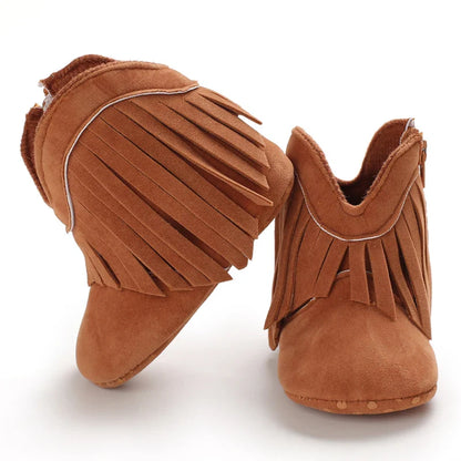 FringeTrail™ – Stoere Cowboylaarzen met Franjes – Meisjes Mode Laarzen