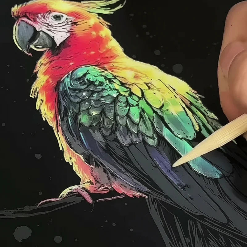 LightMuse™ – Oplichtende Kraskaarten Set – Creatief Ontspanningsspeelgoed