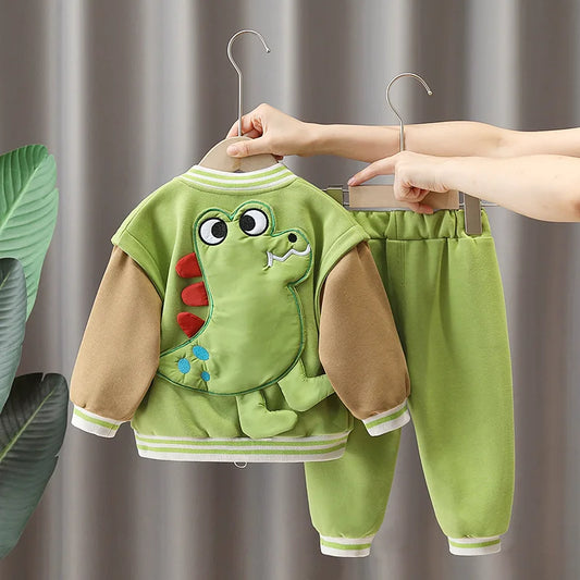DinoDrift™ – Stoer 3-Delig Kledingset – Kinderoutfit met Dinosaurussen