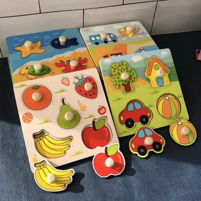 ShapeSmart™ – Educatieve Houten Puzzel – Kleuren & Vormen Ontdekspel