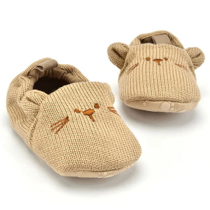 NestleToes™ – Antislip Babyslofjes van Katoen – Warme Baby Schoenen
