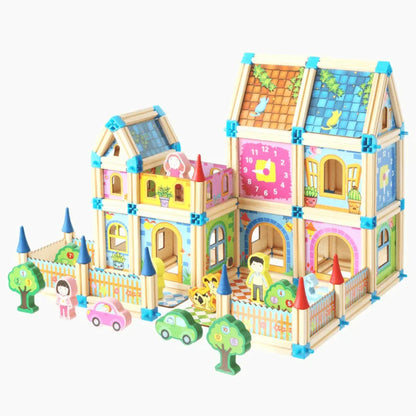 4Ever Wood TimberTown™ – Je eigen houten mini-kasteel - Bouwspeelgoed