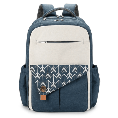 CarryMosaic™ – Luierrugzak met XL-Opening & Thermovakken – Reisvriendelijke Oudertas