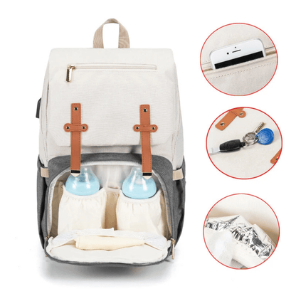 UrbanRobby™ – Stijlvolle Luierrugzak met 30L Capaciteit – Comfortabele Babyverzorgingstas