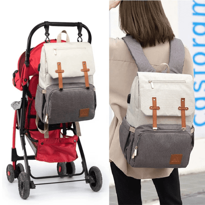 UrbanRobby™ – Stijlvolle Luierrugzak met 30L Capaciteit – Comfortabele Babyverzorgingstas
