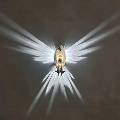 WingGlowBird™ – LED Wandlamp Vogel Design – 3D Vleugelprojectie Licht