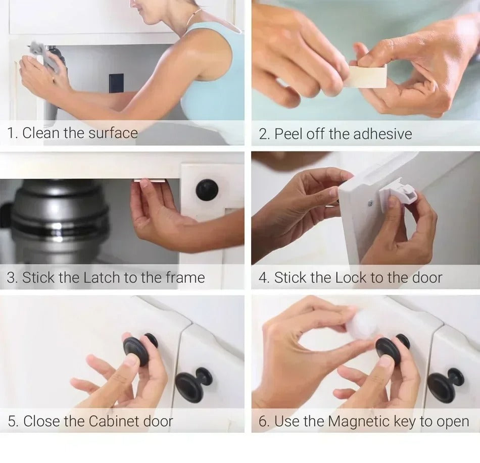 SafeMag™ – Onzichtbare Magnetische Beveiliging – Kinderproof Slotset