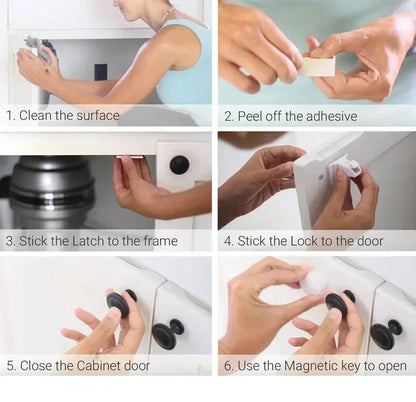 SafeMag™ – Onzichtbare Magnetische Beveiliging – Kinderproof Slotset