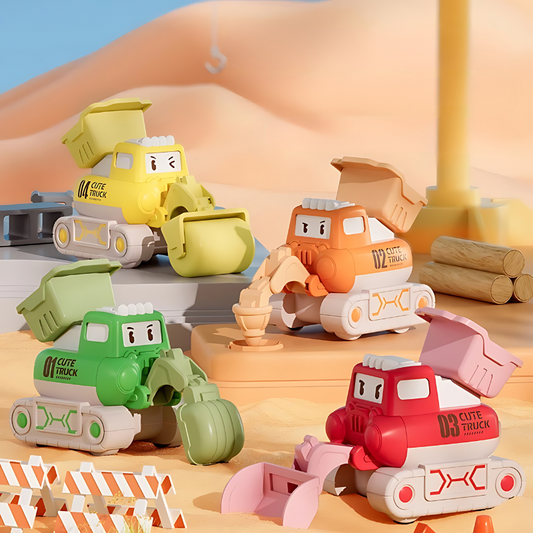 BuildRacers™ – Push & Go Bouwvoertuigen – Educatief Speelgoed voor Peuters