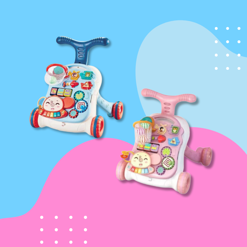 StepNPlay™ – 3-in-1 Looptrainer en Speelcentrum – Interactieve Baby Walker