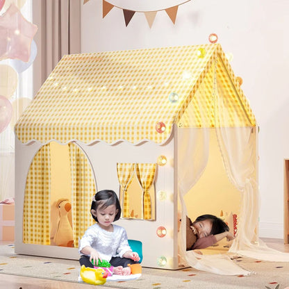 WonderHaven™ – Opvouwbaar Kinderhuisje met Deuren – Ruim Speelplezier Binnen & Buiten