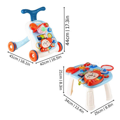 StepNPlay™ – 3-in-1 Looptrainer en Speelcentrum – Interactieve Baby Walker