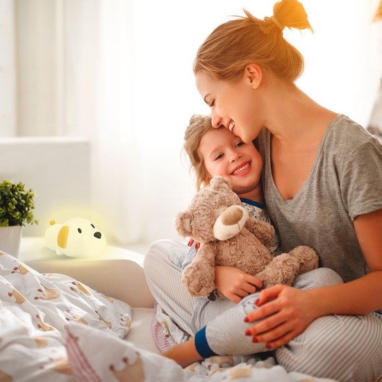 DroomGloed™ – Zacht Dimbaar Nachtlampje – Knuffelbaar Sfeerlampje Kinderen