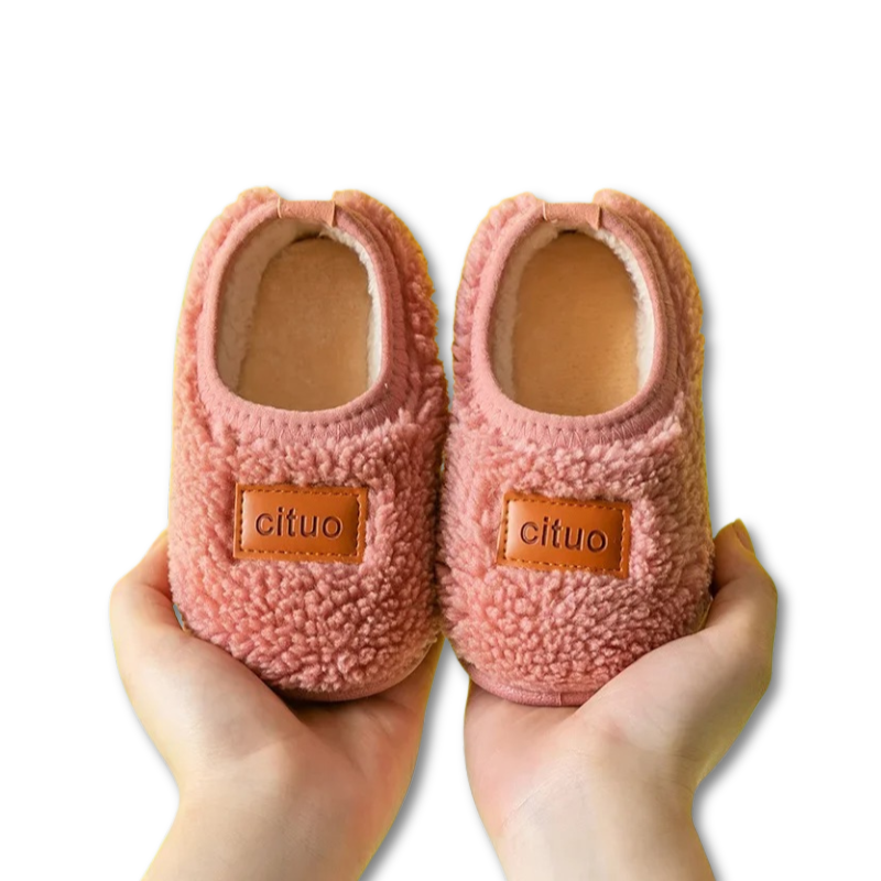 FluffSnugs™ – Warme Antislip Babyslofjes – Baby Winter Schoenen