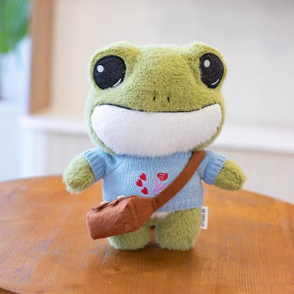 HoppyHug™ – Schattige Kikkerknuffel met Tas – Zachte Pluche Vriend