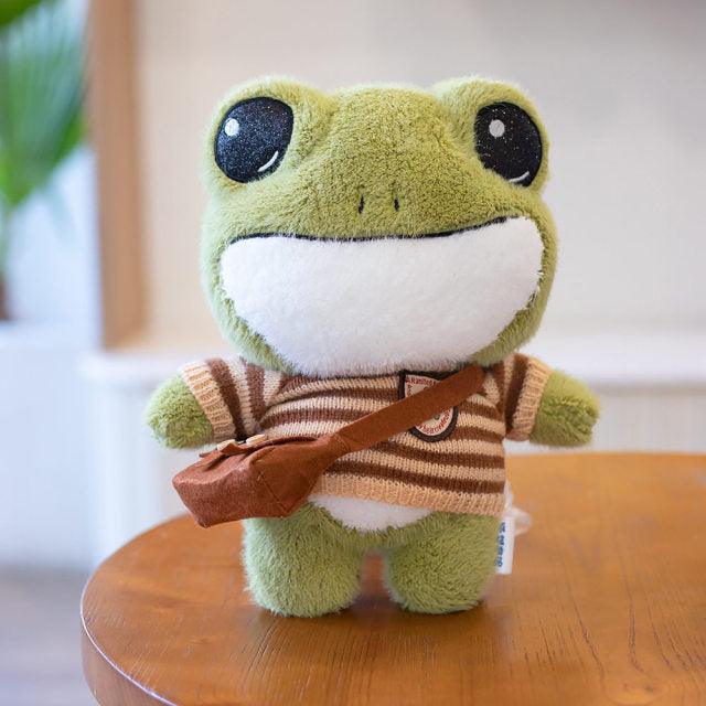 HoppyHug™ – Schattige Kikkerknuffel met Tas – Zachte Pluche Vriend